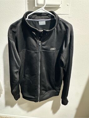 Audi Men's Black Full-Zip Lightweight Jacket